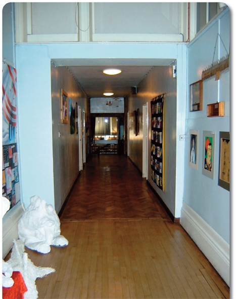 St Elphin's School dining room corridor photo